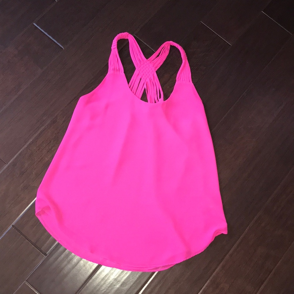 Hot pink Naked Zebra tank top size L